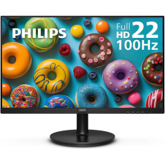 Philips 22 FHD 100Hz VA Monitor 221V8LB | Flicker-Free, HDMI, Low Blue Light