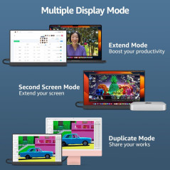 cocopar 15.6 Portable 1080P FHD 60Hz Monitor with Speakers, HDMI USB-C, VESA Mount, Cover Stand for Laptop & Gaming