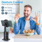 Auto Face Tracking Selfie Stick Tripod for iPhone, 360° Rotation, Gesture Control, No APP, Gimbal Stabilizer