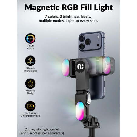 AOCHUAN M3Pro 4-in-1 Smartphone Gimbal with AI Tracking for iPhone