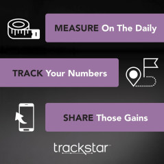Trackstar Bluetooth Digital Body Weight Scale, Wide Platform - Black