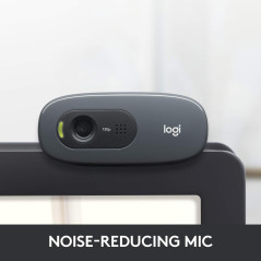 Logitech C270 720p Webcam – Plug & Play HD Video Calling, Black
