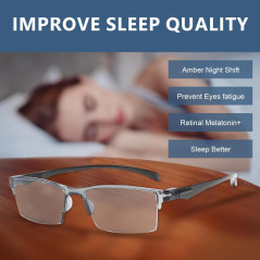 2PCS Auto Focus Smart Reading Glasses, Dual Focus, Anti-Blue Light, Self-Adjusting Presbyopia Glasses (Grey)