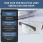 2PCS Lunettes de Lecture Intelligentes Autofocus Anti-Lumière Bleue Gris, Zoom Automatique pour Presbytie 2PCS Lunettes de Lecture Intelligentes Autofocus Anti-Lumière Bleue Gris, Zoom Automatique pour Presbytie