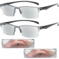 2PCS Lunettes de Lecture Intelligentes Autofocus Anti-Lumière Bleue Gris, Zoom Automatique pour Presbytie 2PCS Lunettes de Lecture Intelligentes Autofocus Anti-Lumière Bleue Gris, Zoom Automatique pour Presbytie