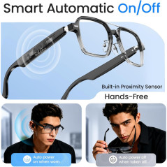 Aviator Smart Glasses with Bluetooth Audio for Men & Women – Stylish Wireless Audio Sunglasses