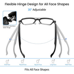 Aviator Smart Glasses with Bluetooth Audio for Men & Women