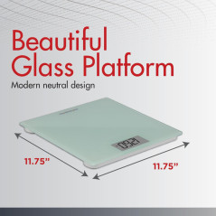 SmartHeart Digital Weight Scale – Accurate, Easy-to-Read, Compact Bathroom Scale