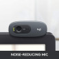 Webcam Logitech C270 720p HD Plug-and-Play - Vidéo Large Écran Noir Webcam Logitech C270 720p HD Plug-and-Play - Vidéo Large Écran Noir