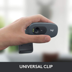 Webcam Logitech C270 720p HD - Plug-and-Play Noir