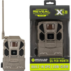TACTACAM Reveal X 3.0 Cellular Trail Camera with Night Vision and Waterproof Design
