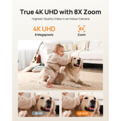Anona 4K UHD Indoor Camera 2-Pack with Auto-Tracking & Cry Detection