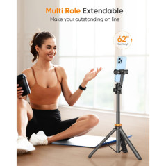 Trépied EUCOS 62 pour iPhone avec télécommande selfie