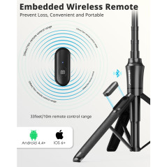 UBeesize 72 Magnetic Tripod for iPhone & Android with Remote & MagSafe