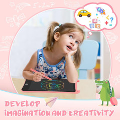 Tablette d'écriture LCD EooCoo pour enfants – Dessin sans désordre, jouet de voyage pratique