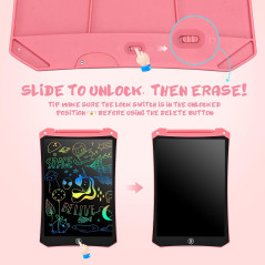 EooCoo Kids LCD Writing Tablet – Mess-Free Coloring & Travel Toy