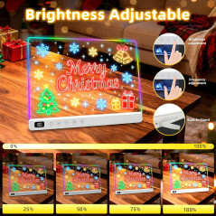 Rechargeable 16 LED Drawing Board with 13 Light Effects – Perfect Kids Gift