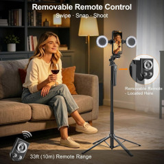 Content Creator Essentials Vlogging Kit for iPhone with Tripod & Wireless Microphone
