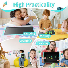2 Pack Genialba 8.5 LCD Writing Tablet - Kids Educational Drawing Board