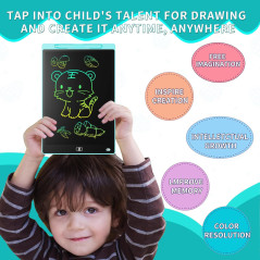 2 Pack Genialba 8.5 LCD Writing Tablet - Kids Educational Drawing Board