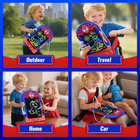 Tablette LCD Colorée pour Enfants avec Stylet & Grip – Cadeau Parfait