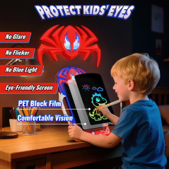 Tablette LCD Colorée pour Enfants avec Stylet & Grip – Cadeau Parfait