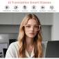 GenXenon AI Smart Glasses – Real-Time Translation, Bluetooth 5.3, 160+ Languages, Open-Ear Blue Light Protection