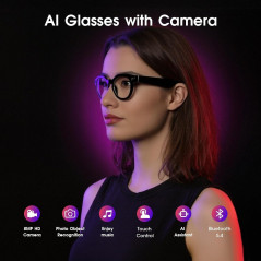 AI Smart Glasses with Camera, Open-Ear Audio & Real-Time Translation