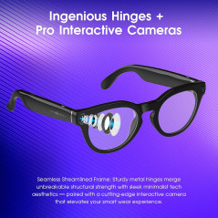 AI Smart Glasses with Camera, Open-Ear Audio & Real-Time Translation