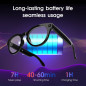 AI Smart Glasses with Camera, Open-Ear Audio, and Real-Time Translation Features