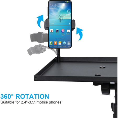 Support Trépied pour Projecteur et Ordinateur Portable, Hauteur Réglable