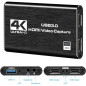 Carte de capture 4K HDMI USB 3.0, 1080P 60FPS, compatible Xbox/PS4/PS5/PC, streaming et enregistrement vidéo Carte de capture 4K HDMI USB 3.0, 1080P 60FPS, compatible Xbox/PS4/PS5/PC, streaming et enregistrement vidéo