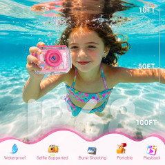 Kid Waterproof Underwater Camera 99FT | 1080P Video, 20MP Photo & 32GB Card