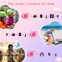 Kid Waterproof Underwater Camera 99FT | 1080P Video, 20MP Photo & 32GB Card