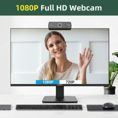 Webcam HD 1080P USB pour PC - Vidéo, Streaming & Jeu