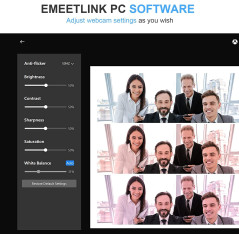 Webcam EMEET 1080P avec Microphone Double pour Streaming