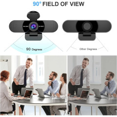 Webcam EMEET 1080P avec Microphone Double pour Streaming