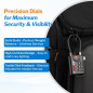 TSA Approved Cable Luggage Locks, Re-settable Combination, Alloy Body, Black - 2 Pack TSA Approved Cable Luggage Locks, Re-settable Combination, Alloy Body, Black - 2 Pack