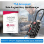 TSA Approved Cable Luggage Locks, Re-settable Combination, Alloy Body, Black - 2 Pack TSA Approved Cable Luggage Locks, Re-settable Combination, Alloy Body, Black - 2 Pack