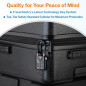 TSA Approved Cable Luggage Locks, Re-settable Combination, Alloy Body, Black - 2 Pack TSA Approved Cable Luggage Locks, Re-settable Combination, Alloy Body, Black - 2 Pack