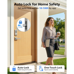 Philips WiFi Smart Keypad Deadbolt Lock – App Control, No Hub Needed