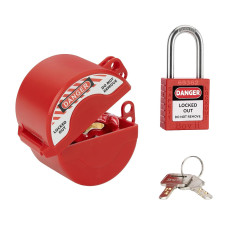 Water Spigot Lock with Padlock for Hose Bib Valve Security and Theft Protection