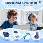 Kids Wired Headphones for School, Navy - 3.5mm Jack, Safe Volume Limit, with Mic Kids Wired Headphones for School, Navy - 3.5mm Jack, Safe Volume Limit, with Mic