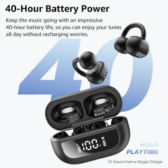 Écouteurs Bluetooth TOZO Open Ear 40H Confort Léger