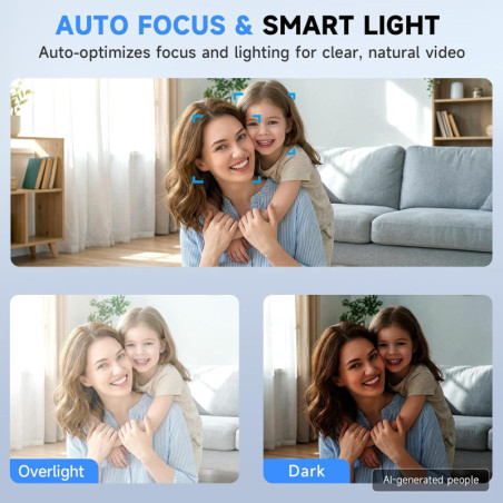 Webcam PHILIPS 4K avec Microphone, Caméra PC HD pour Réunions et Appels Vidéo