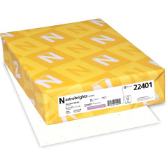 Cartes Astrobrights Stardust White 8.5x11, 250 feuilles