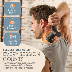 LifePro Spinergy Lymphatic Drainage Massager with 4 Rotating Heads and 6 Adjustable Speeds
