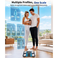 LOFTILLA Balance Intelligente 8-en-1 : IMC, Graisse, Muscle