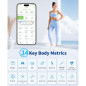 LOFTILLA Balance Intelligente 8-en-1 avec IMC, Masse Grasse et Musculaire, Écran Multifonction LOFTILLA Balance Intelligente 8-en-1 avec IMC, Masse Grasse et Musculaire, Écran Multifonction
