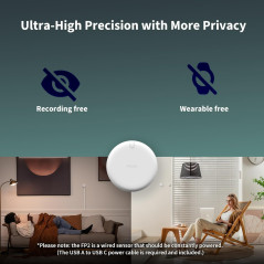 Aqara Presence Sensor FP2 - Wired mmWave Radar Smart Motion Detector